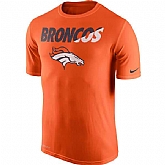 Denver Broncos Nike Legend Staff Practice Performance WEM T-Shirt - Orange,baseball caps,new era cap wholesale,wholesale hats